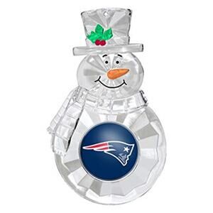 Patriots Christmas Tree Ornament Traditional Snowman New England  NFL